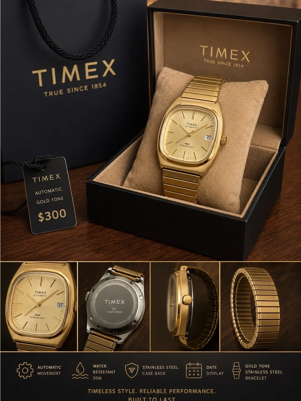 Timex Automatic 1983 E Line Reissue ladies watch. Perfect condition - Picture 1 of 5